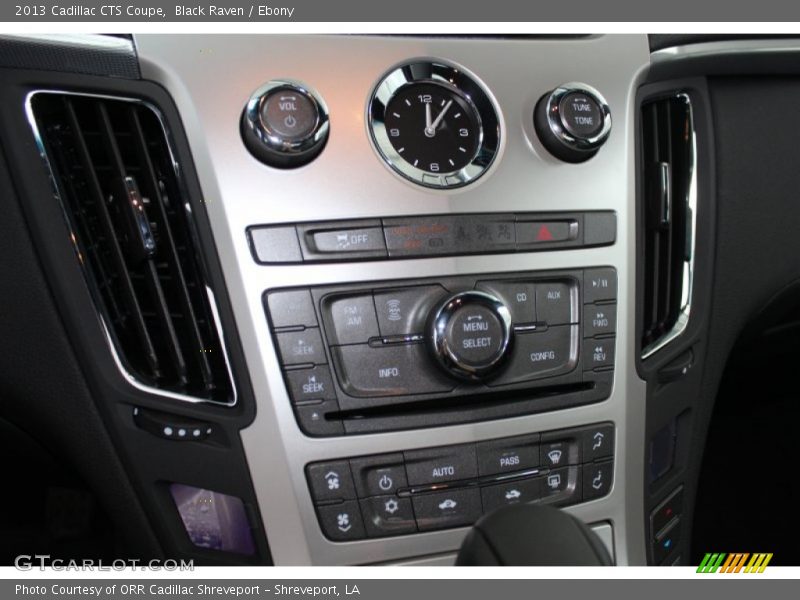 Controls of 2013 CTS Coupe