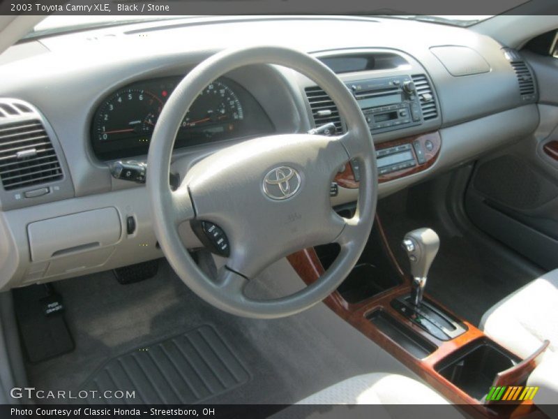 Black / Stone 2003 Toyota Camry XLE
