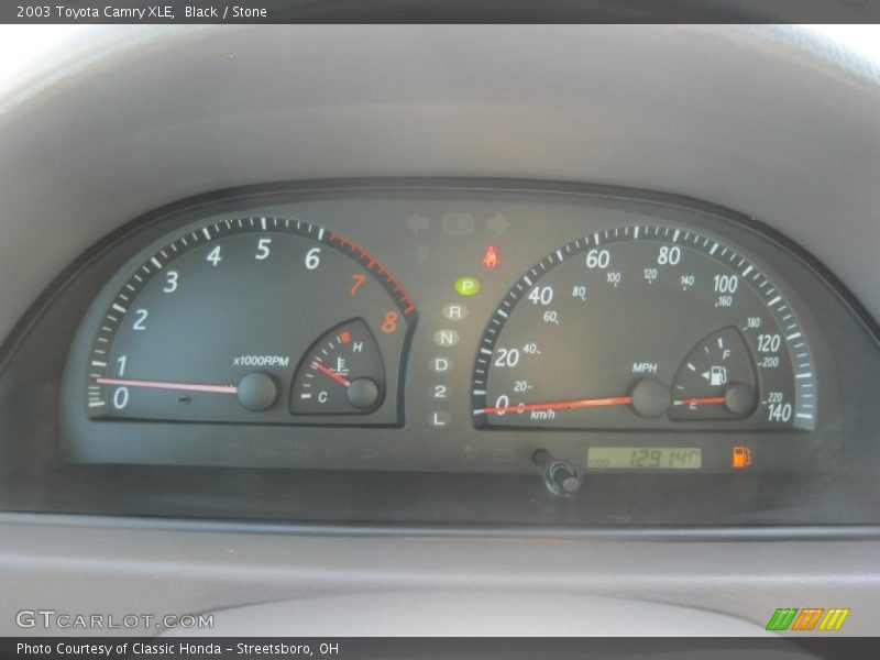 Black / Stone 2003 Toyota Camry XLE