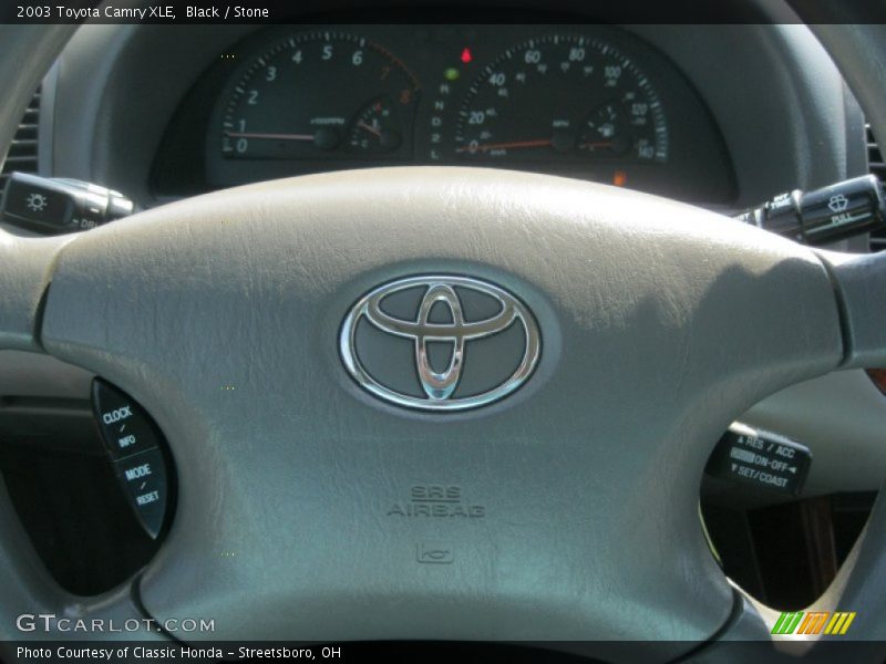 Black / Stone 2003 Toyota Camry XLE