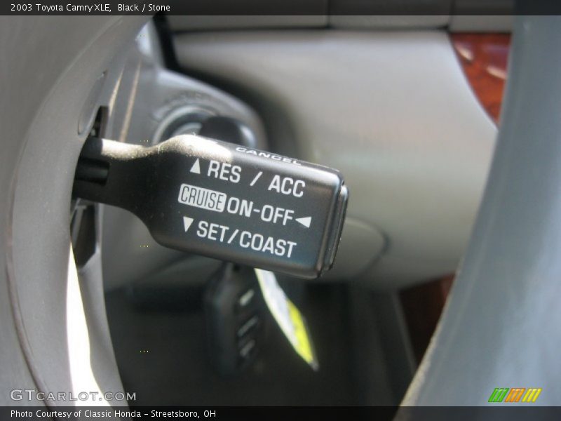 Black / Stone 2003 Toyota Camry XLE