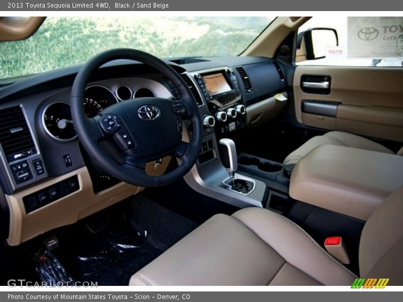 Black / Sand Beige 2013 Toyota Sequoia Limited 4WD