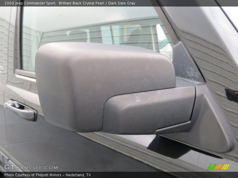 Brilliant Black Crystal Pearl / Dark Slate Gray 2009 Jeep Commander Sport