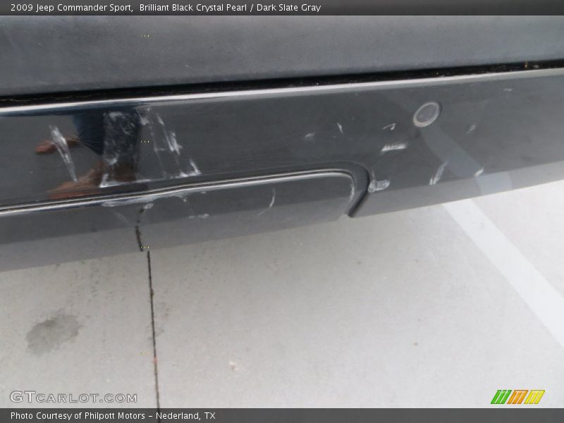 Brilliant Black Crystal Pearl / Dark Slate Gray 2009 Jeep Commander Sport