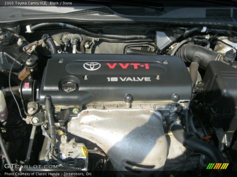 Black / Stone 2003 Toyota Camry XLE