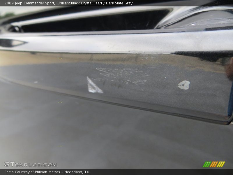 Brilliant Black Crystal Pearl / Dark Slate Gray 2009 Jeep Commander Sport