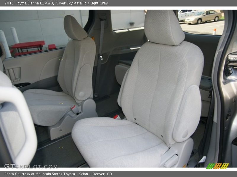 Silver Sky Metallic / Light Gray 2013 Toyota Sienna LE AWD