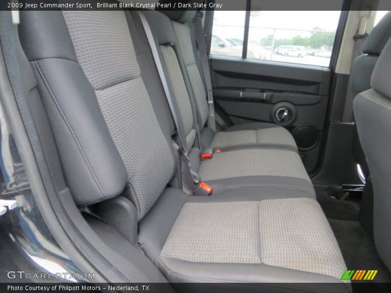 Brilliant Black Crystal Pearl / Dark Slate Gray 2009 Jeep Commander Sport