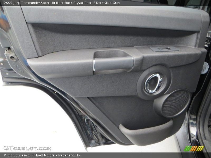 Brilliant Black Crystal Pearl / Dark Slate Gray 2009 Jeep Commander Sport
