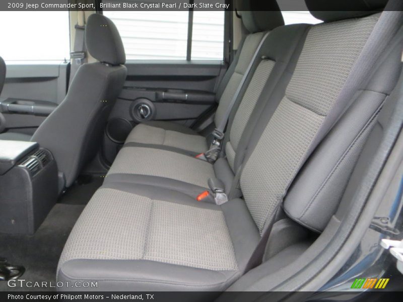 Brilliant Black Crystal Pearl / Dark Slate Gray 2009 Jeep Commander Sport