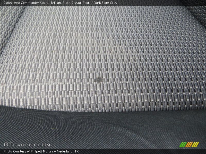 Brilliant Black Crystal Pearl / Dark Slate Gray 2009 Jeep Commander Sport