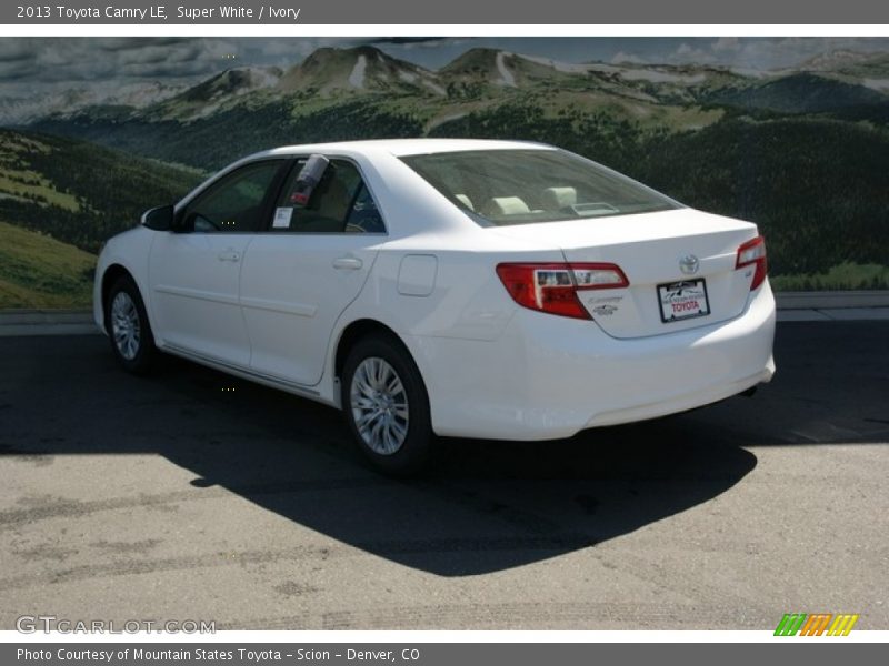 Super White / Ivory 2013 Toyota Camry LE