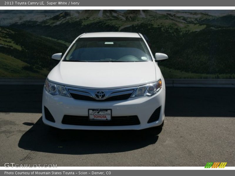 Super White / Ivory 2013 Toyota Camry LE