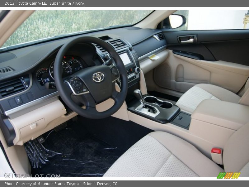 Super White / Ivory 2013 Toyota Camry LE