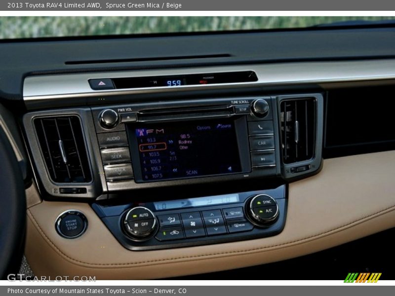 Spruce Green Mica / Beige 2013 Toyota RAV4 Limited AWD