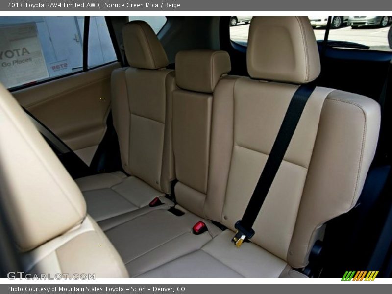 Spruce Green Mica / Beige 2013 Toyota RAV4 Limited AWD