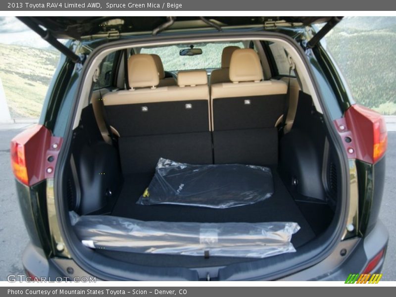 Spruce Green Mica / Beige 2013 Toyota RAV4 Limited AWD