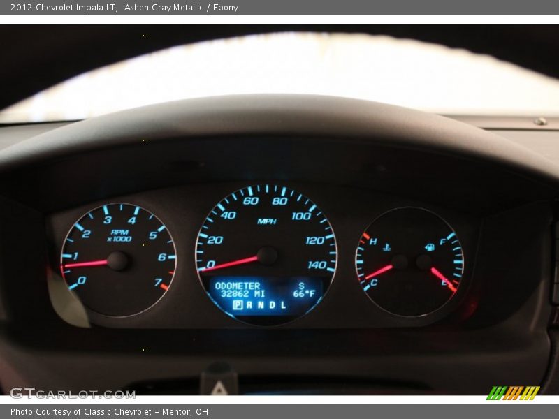 Ashen Gray Metallic / Ebony 2012 Chevrolet Impala LT