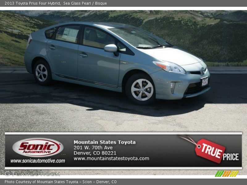 Sea Glass Pearl / Bisque 2013 Toyota Prius Four Hybrid