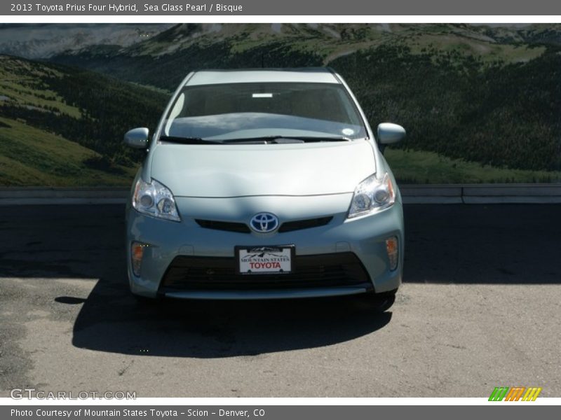 Sea Glass Pearl / Bisque 2013 Toyota Prius Four Hybrid