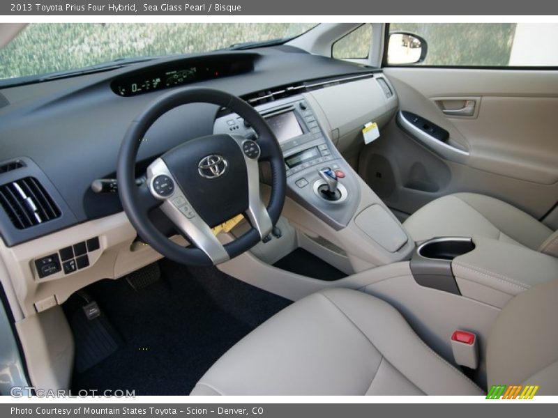 Sea Glass Pearl / Bisque 2013 Toyota Prius Four Hybrid