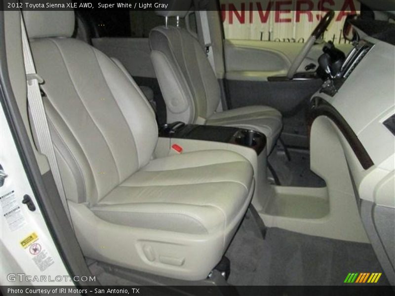 Super White / Light Gray 2012 Toyota Sienna XLE AWD