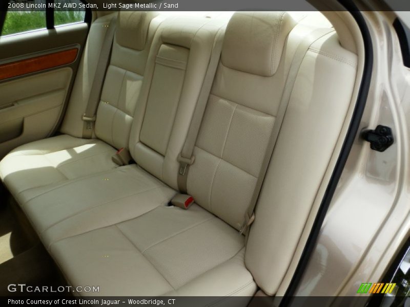 Rear Seat of 2008 MKZ AWD Sedan