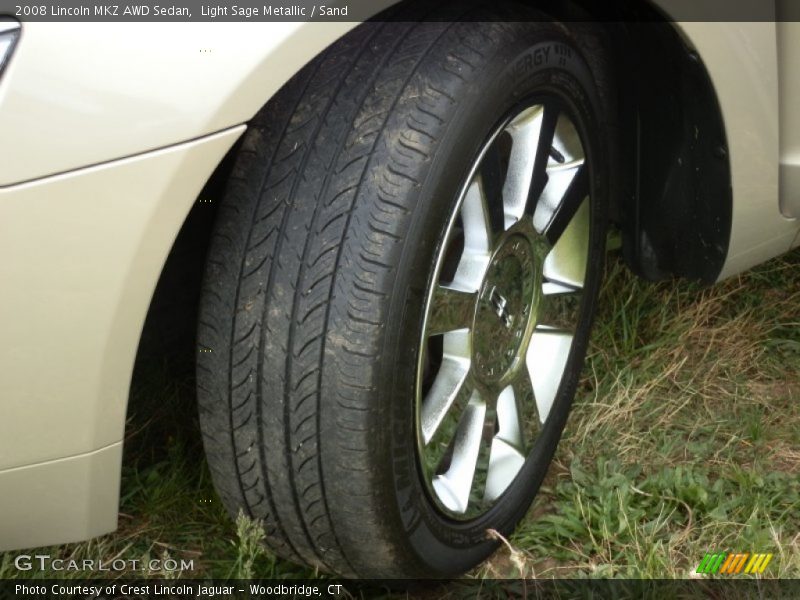 Light Sage Metallic / Sand 2008 Lincoln MKZ AWD Sedan