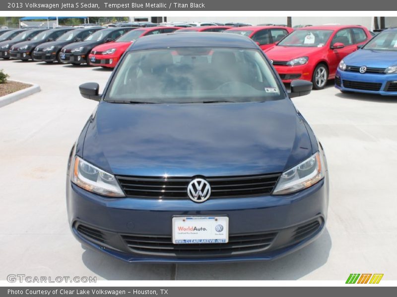 Tempest Blue Metallic / Titan Black 2013 Volkswagen Jetta S Sedan