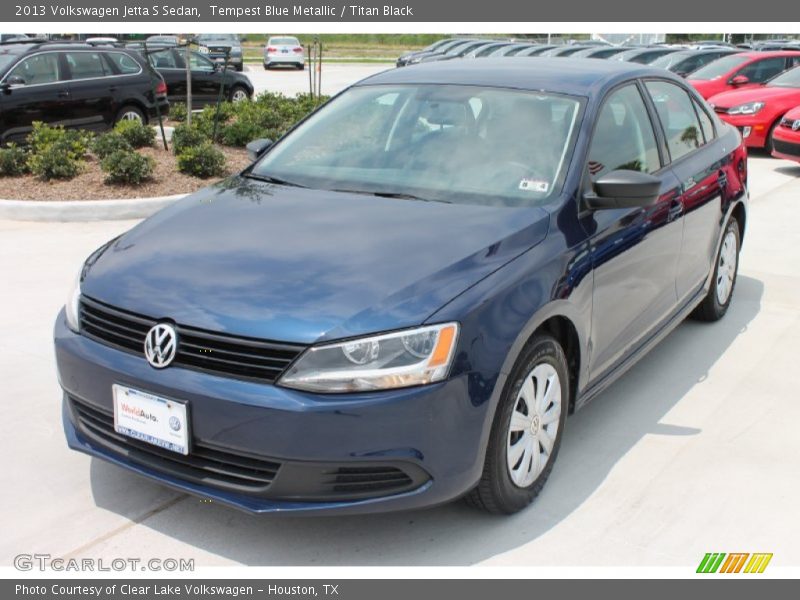 Tempest Blue Metallic / Titan Black 2013 Volkswagen Jetta S Sedan