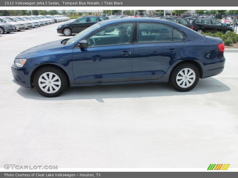 Tempest Blue Metallic / Titan Black 2013 Volkswagen Jetta S Sedan