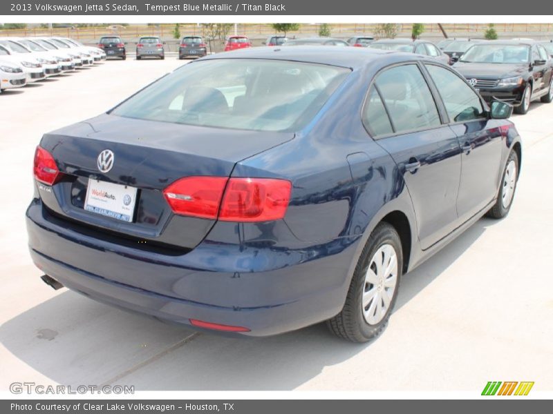 Tempest Blue Metallic / Titan Black 2013 Volkswagen Jetta S Sedan