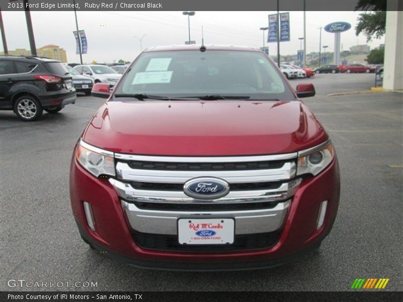 Ruby Red / Charcoal Black 2013 Ford Edge Limited