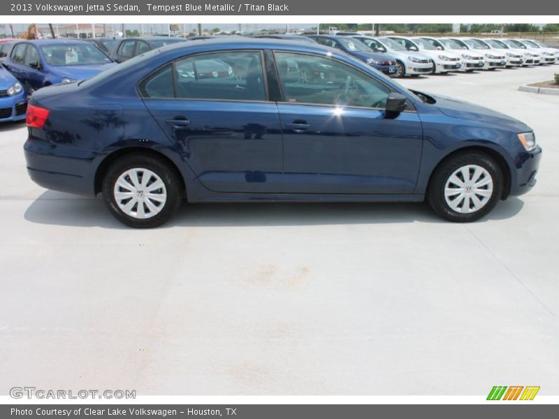 Tempest Blue Metallic / Titan Black 2013 Volkswagen Jetta S Sedan