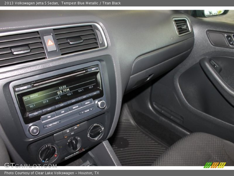 Tempest Blue Metallic / Titan Black 2013 Volkswagen Jetta S Sedan