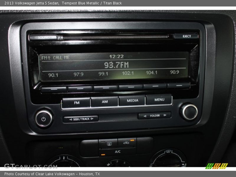 Tempest Blue Metallic / Titan Black 2013 Volkswagen Jetta S Sedan