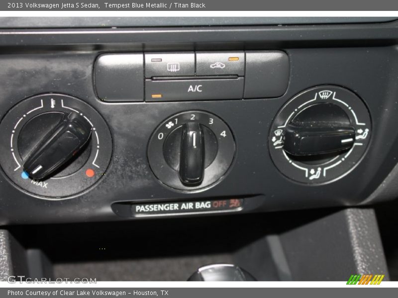 Tempest Blue Metallic / Titan Black 2013 Volkswagen Jetta S Sedan