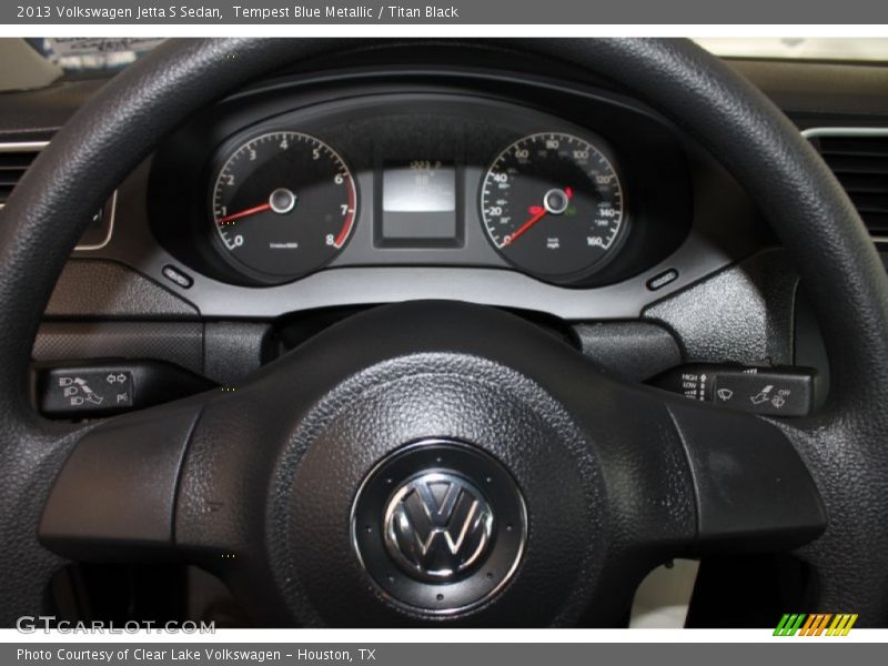 Tempest Blue Metallic / Titan Black 2013 Volkswagen Jetta S Sedan