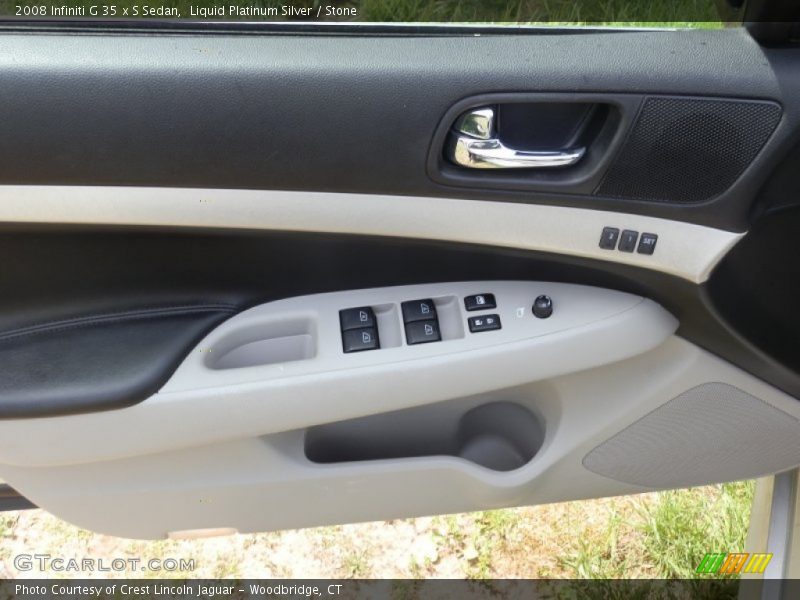 Liquid Platinum Silver / Stone 2008 Infiniti G 35 x S Sedan