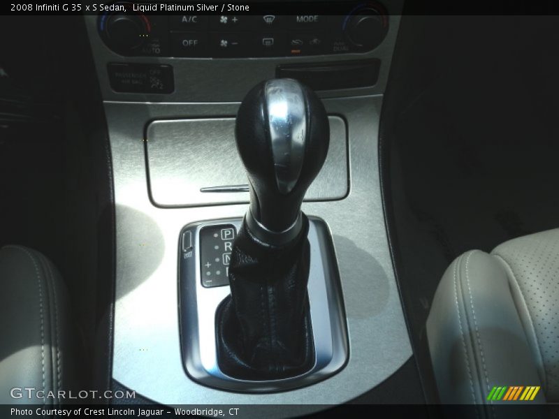 Liquid Platinum Silver / Stone 2008 Infiniti G 35 x S Sedan