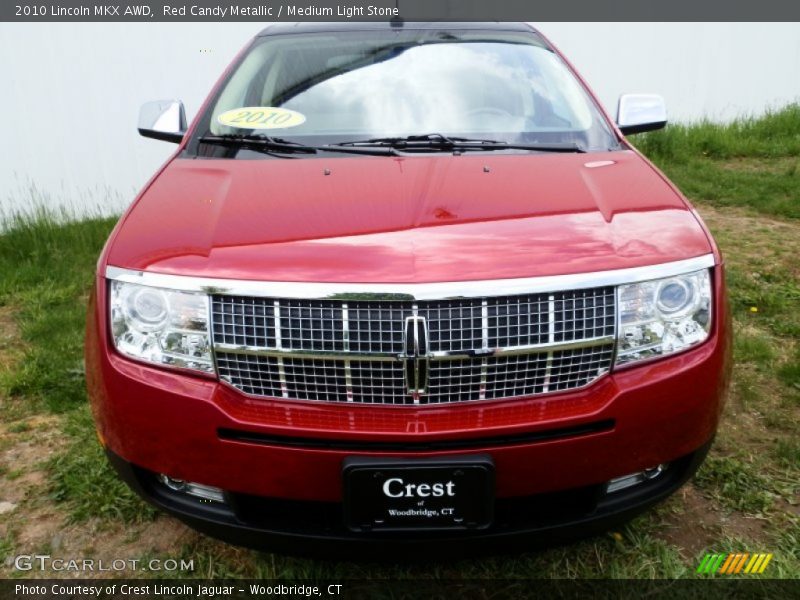 Red Candy Metallic / Medium Light Stone 2010 Lincoln MKX AWD