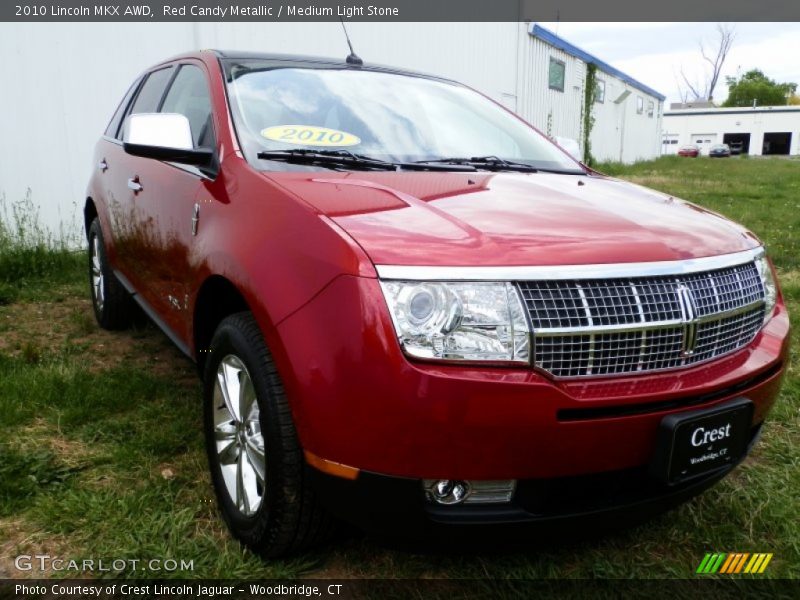 Red Candy Metallic / Medium Light Stone 2010 Lincoln MKX AWD