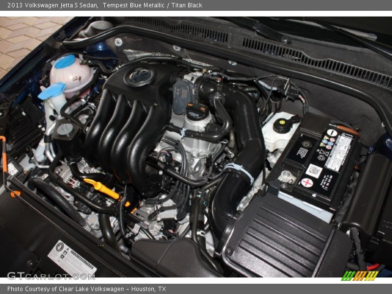 Tempest Blue Metallic / Titan Black 2013 Volkswagen Jetta S Sedan