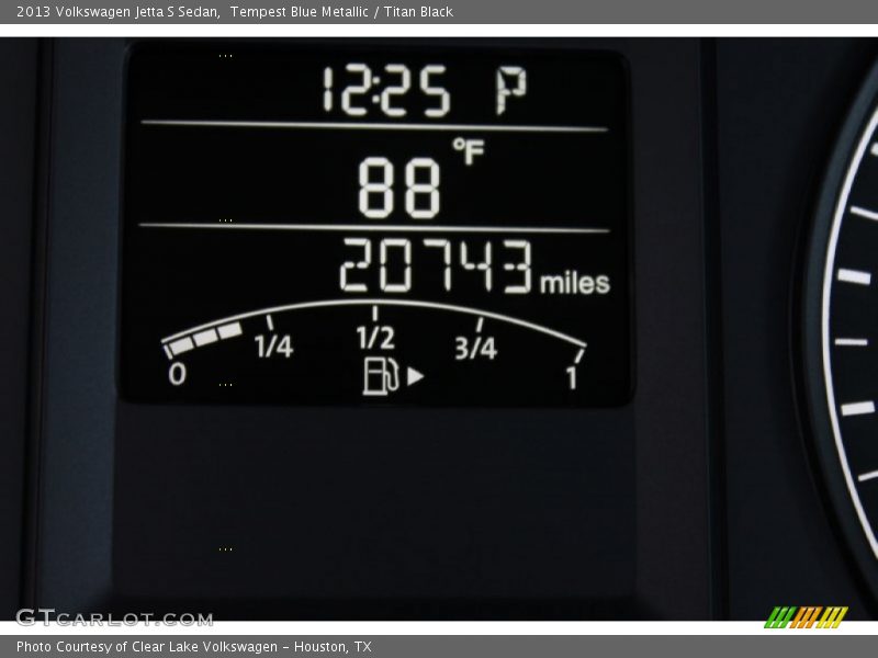 Tempest Blue Metallic / Titan Black 2013 Volkswagen Jetta S Sedan