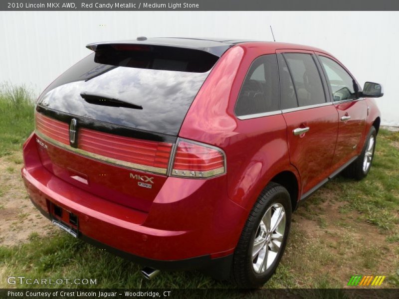 Red Candy Metallic / Medium Light Stone 2010 Lincoln MKX AWD