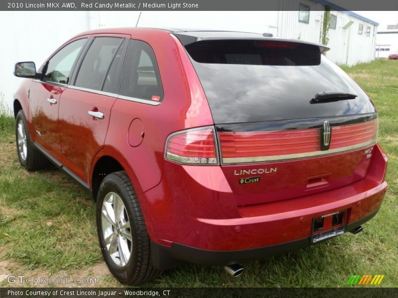 Red Candy Metallic / Medium Light Stone 2010 Lincoln MKX AWD
