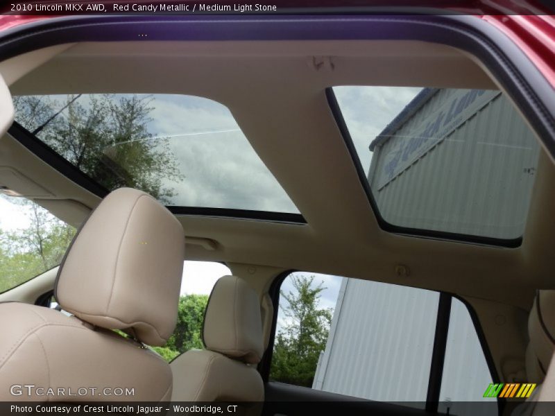 Sunroof of 2010 MKX AWD