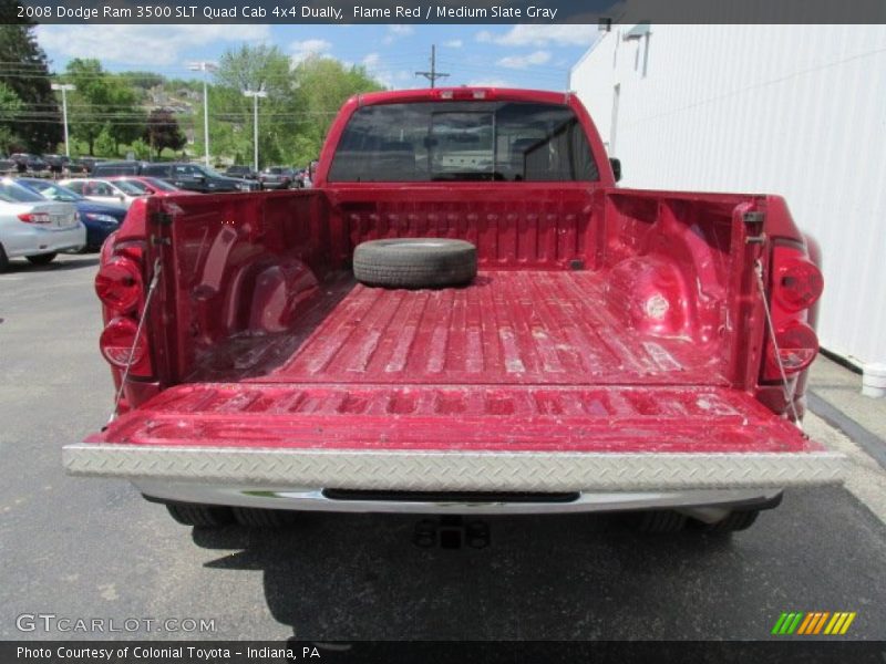 Flame Red / Medium Slate Gray 2008 Dodge Ram 3500 SLT Quad Cab 4x4 Dually