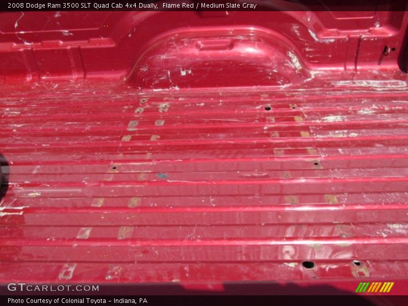Flame Red / Medium Slate Gray 2008 Dodge Ram 3500 SLT Quad Cab 4x4 Dually