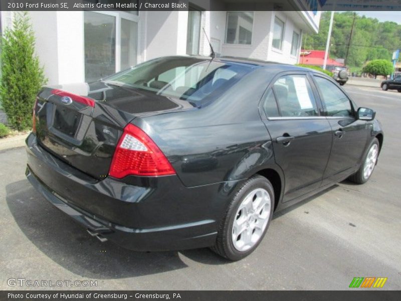 Atlantis Green Metallic / Charcoal Black 2010 Ford Fusion SE
